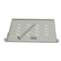 BAZAR - LEXI-Net 19" police s perforací 1U/650mm, nosnost 45kg, zadní nastavitelný úchyt, šedá - prohnutá