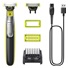 Philips OneBlade 360 QP2834/23 zastřihovač na tvář a tělo, voděodolný, 2 nástavce, akumulátorový provoz
