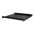 XtendLan 19" police s perforací pro rozvaděče ECO 1U/550mm, nosnost 50kg, černá