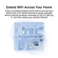 ASUS RP-AX50 WiFi 6 Range Extender, 1x Gigabit RJ45