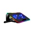 EVOLVEO CoolPro, chladící podložka pod notebook, 2x ventilátor, RGB podsvícení, černá
