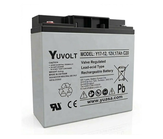 Baterie - YUVOLT Y17-12FR (12V; 17Ah; závit M5; životnost 3-5let)