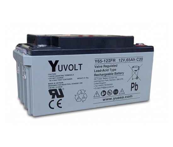 Baterie - YUVOLT Y65-12FR (12V; 65Ah; závit M6; životnost 3-5let)