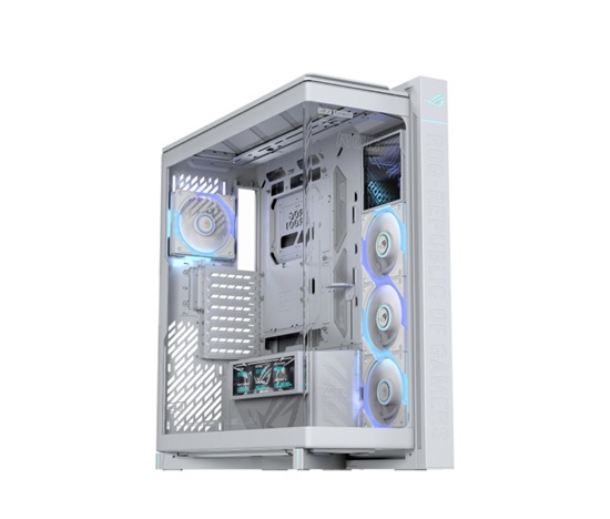 ASUS case ROG Cronox ARGB, E-ATX, Průhledná bočnice, 4x120mm ARGB, bílá