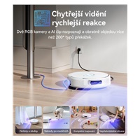 Narwal Flow compact station - AI robotický vysavač s pásovým mopem a samočistící stanicí s napojením na odpad