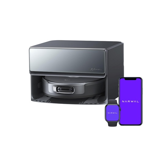 Narwal Flow2 compact station - AI robotický vysavač s pásovým mopem a samočistící stanicí s napojením na odpad