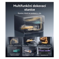 Narwal Flow2 compact station - AI robotický vysavač s pásovým mopem a samočistící stanicí s napojením na odpad