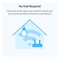 TP-Link Tapo L510E chytrá WiFi stmívatelná LED žárovka v3.50 (P/N:100001391) (bílá,2700K,806lm,2,4GHz,E27)