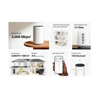 MERCUSYS Halo E85X(2-pack) WiFi6 Mesh (AX3000,2,4GHz/5GHz,1x2,5GbELAN/WAN,2xGbELAN/WAN)