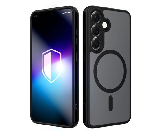 3mk ochranný kryt Misty MagCase Black pro Samsung Galaxy S25
