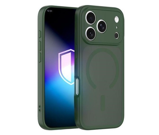 3mk ochranný kryt Misty MagCase Green pro Apple iPhone 17 Pro Max