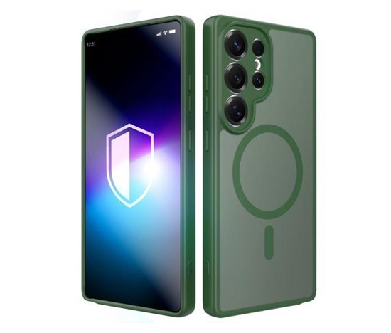 3mk ochranný kryt Misty MagCase Green pro Samsung Galaxy S25 Ultra