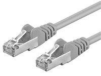 Premiumcord Patch kabel CAT 6a S-FTP,RJ45-RJ45,LSOH, AWG 26/7 0,25m šedá