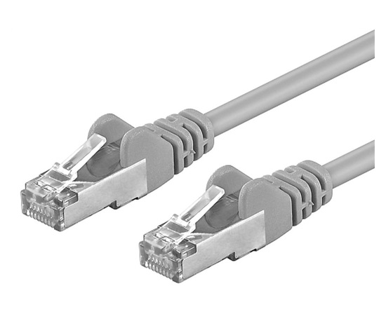 Premiumcord Patch kabel CAT 6a S-FTP,RJ45-RJ45,LSOH, AWG 26/7 3m šedá