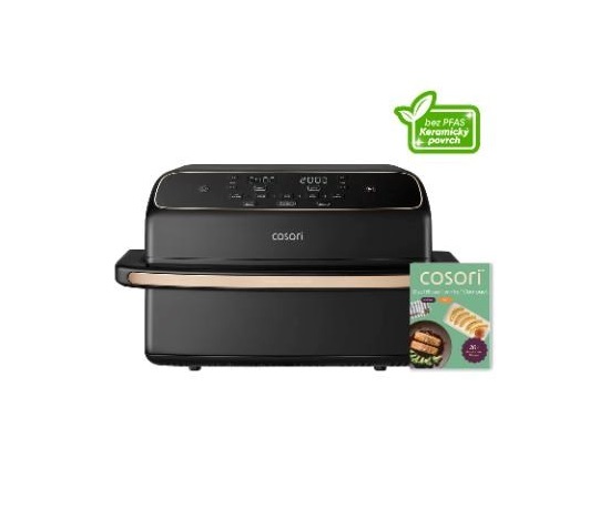 Cosori Dual Blaze Twin Fry Compact horkovzdušná fritéza 8,6 L, keramika, černá