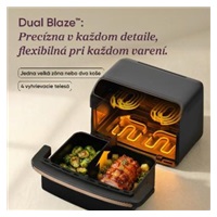 Cosori Dual Blaze Twin Fry Compact horkovzdušná fritéza 8,6 L, keramika, černá