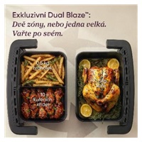 Cosori Dual Blaze Twin Fry Compact horkovzdušná fritéza 8,6 L, keramika, černá