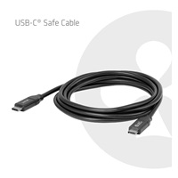 Club3D Kabel USB-C, 240W, 2m, černá, Data Blocker pro bezpečné nabíjení