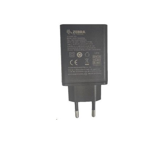 Zebra Wall Adapter, USB-C, EU