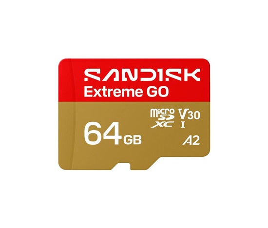 SanDisk micro SDXC karta 64GB Extreme GO (170 MB/s , UHS-I U3 V30)