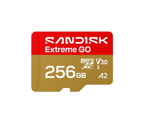 SanDisk micro SDXC karta 256GB Extreme GO (240 MB/s , UHS-I U3 V30)