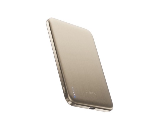 BMX SolidSafe™ Air Titanium 5K Qi2 Wireless Magnetic Power Bank, Gold