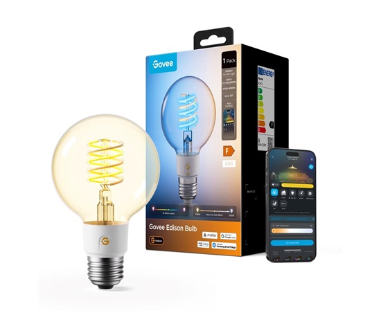 Govee Smart žárovka G80 RGBWW 5W-40W 500lm E27 Long Life, Matter