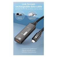 PremiumCord USB-C 3.2 Gen 2 repeater a prodlužovací kabel Male-Female, 10Gbps Aluminium 5m