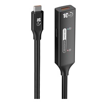 PremiumCord USB-C 3.2 Gen 2 repeater a prodlužovací kabel Male-Female, 10Gbps Aluminium 7m