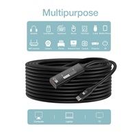 PremiumCord USB-C 3.2 Gen 2 repeater a prodlužovací kabel Male-Female, 10Gbps Aluminium 7m