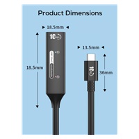 PremiumCord USB-C 3.2 Gen 2 repeater a prodlužovací kabel Male-Female, 10Gbps Aluminium 7m