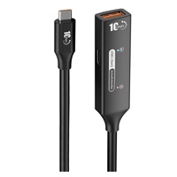PremiumCord USB 3.2 Gen 2 repeater a prodlužovací kabel C-Male-A-Female, 10Gbps Aluminium 7m