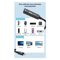 PremiumCord USB 3.2 Gen 2 repeater a prodlužovací kabel C-Male-A-Female, 10Gbps Aluminium 10m