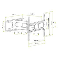 Otočný držák TV Fiber Mounts Solid-4