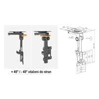 Držák Tv monitoru Fiber Mounts Reizer