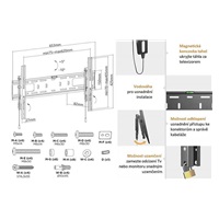 Uzamykatelný držák TV Fiber Mounts Certeza