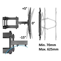 Držák Tv extra pevný Fiber Mounts Terano