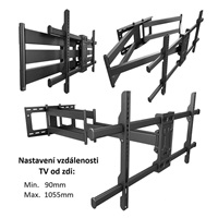 Výsuvný držák Tv Fiber Novelty Longo200