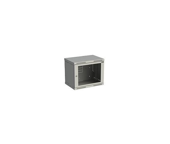 Solarix rozvaděč nástěnný SENSA 9U 400mm, dveře sklo, RAL 7035, SENSA-9U-64-11-G