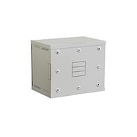 Solarix rozvaděč nástěnný SENSA 9U 400mm, dveře sklo, RAL 7035, SENSA-9U-64-11-G