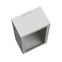 Solarix rozvaděč nástěnný SENSA 9U 400mm, dveře sklo, RAL 7035, SENSA-9U-64-11-G