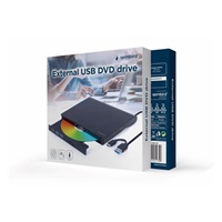 GEMBIRD externí mechanika DVD, USB-C, černá