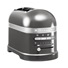 KitchenAid Artisan 5KMT2204EMS toustovač šedá, 2 topinky, auto senzor, 7 stupňů, bagel, rozmrazování