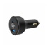 GEMBIRD Nabíječka do auta, 1x USB, 1xUSB-C, rychlo-nabíječka, QC3.0, 65 W, černá