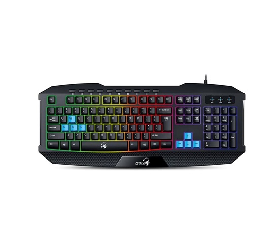 GENIUS GX GAMING Scorpion K215/ Herní drátová klávesnice/ podsvícená/ USB/ Copilot/ černá/ CZ+SK layout
