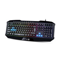 GENIUS GX GAMING Scorpion K215/ Herní drátová klávesnice/ podsvícená/ USB/ Copilot/ černá/ CZ+SK layout