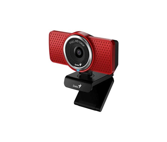 GENIUS webová kamera ECam 8000/ červená/ Full HD 1080P/ USB-C/ USB/ mikrofon