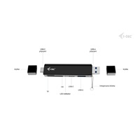 i-tec USB-C/USB-A Dongle SD, TF and 2x USB (1x USB-A, 1x USB-C)