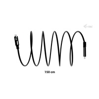 i-tec Thunderbolt 4/USB4 Class Pro Cable 240W with LCD (40 Gbps, 150 cm)