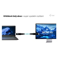 i-tec Thunderbolt 4/USB4 Class Pro Cable 240W with LCD (40 Gbps, 150 cm)